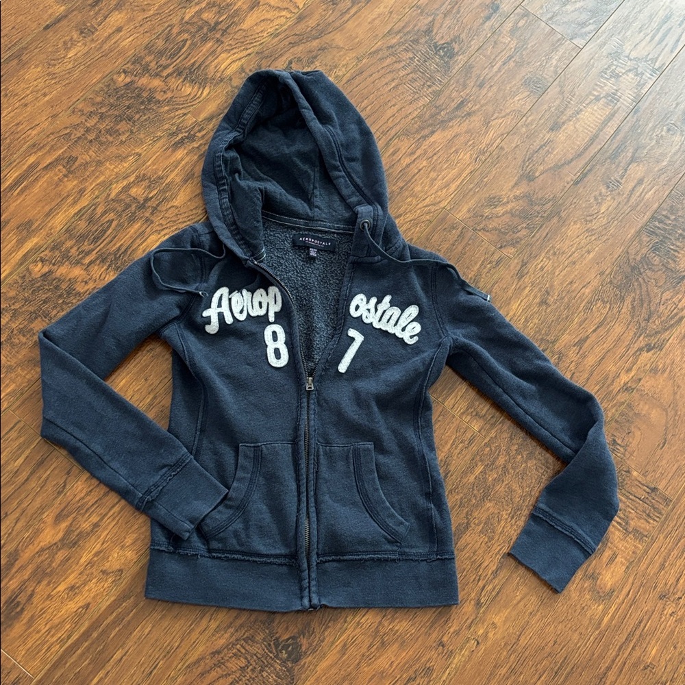 Aeropostale Zip Up Hoodie Y2K excellent condition size XS